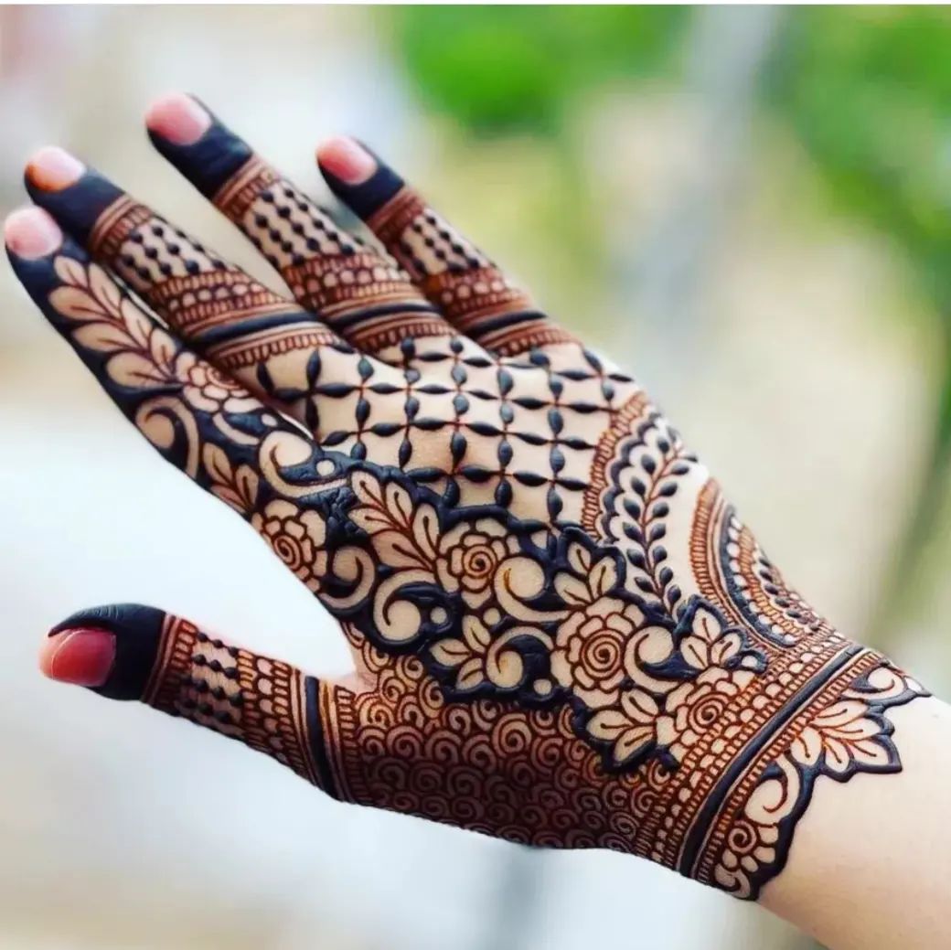 Navratri Mehndi Design Images Pictures (Ideas) | Palm mehndi design, Mehndi  designs for hands, Mehndi designs for beginners