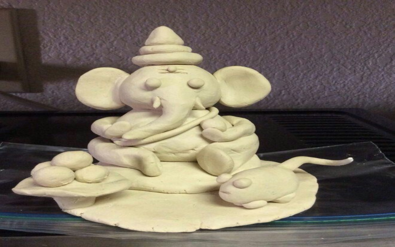 Make eco friendly Ganpati idol from food items