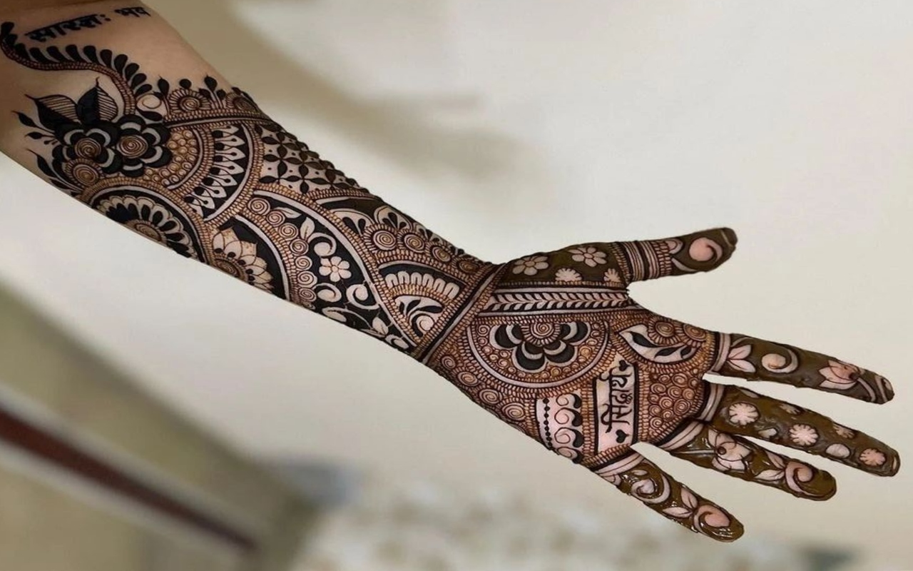 EASY DULHAN MEHENDI DESIGNS | NEW BRIDAL HENNA MEHNDI DESIGN FOR FULL HANDS  | WEDDING MEHNDI ... | Mehndi designs for hands, Mehndi ka design, Henna  designs